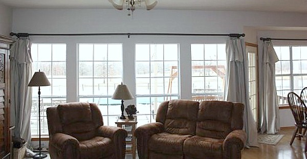 how to make drop cloth curtains