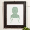 chairTEAL-framed