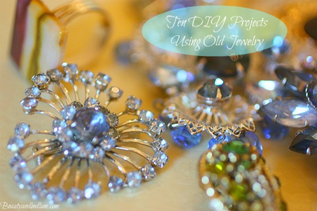 DIY projects using old jewelry Trash to Treasure: Ten DIY Projects Using Old Jewelry