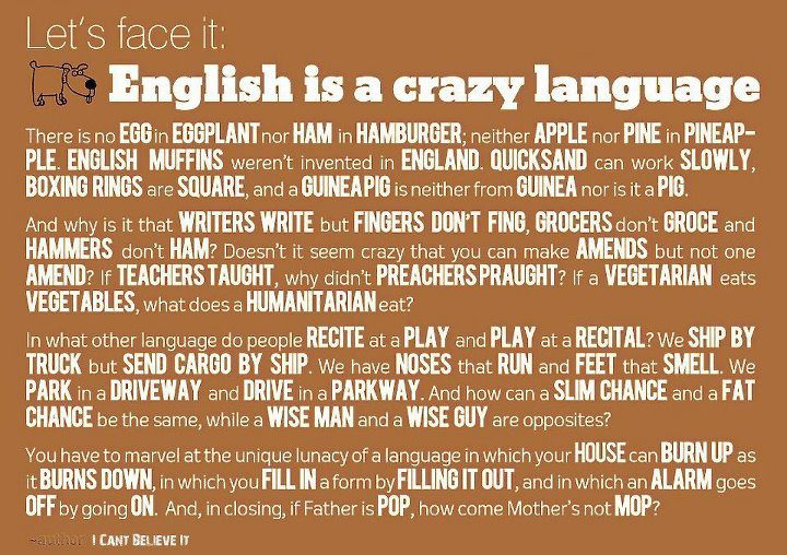 English Crazy Language And I Wonder Why Teaching Phonics is so Difficult?