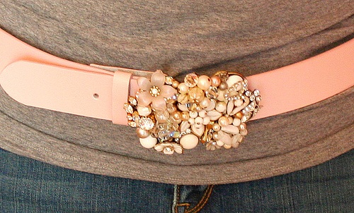 buckle using vintage jewelry Trash to Treasure: Ten DIY Projects Using Old Jewelry