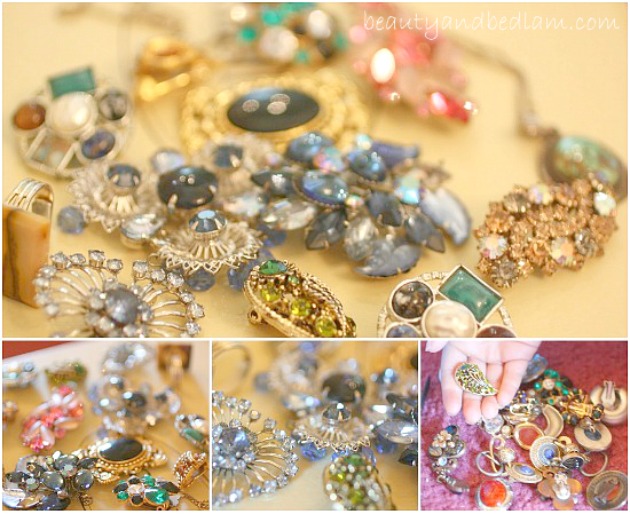 crafting with costume jewelry Trash to Treasure: Ten DIY Projects Using Old Jewelry