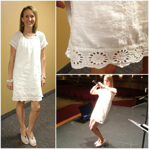 white eyelet lace dress1 500x500 Frugal Fashionista: Go For It! White on White...