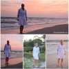 white fashion on beach