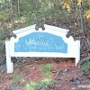 Headboard turned Welcome Sign
