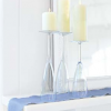 simple elegance glassware as candle holders