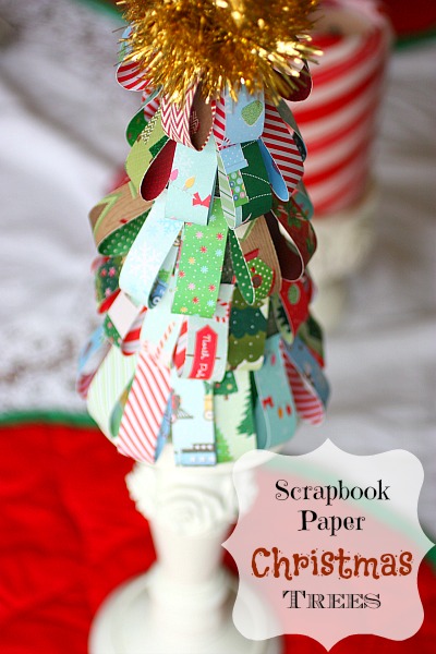 How to Make a Paper Christmas Tree: Scrapbook Paper Christmas Tree Craft