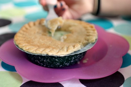 These Marie Callender's chicken pot pies are my daughter's favorite