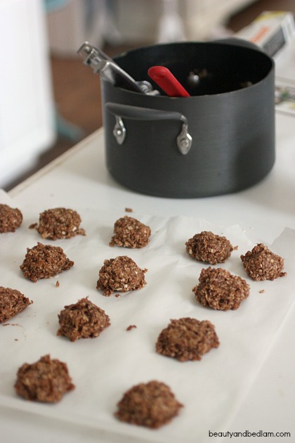 No Bake Cookies - Peanut Butter and Oatmeal