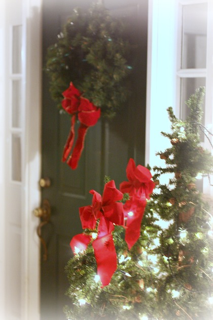 Welcoming door for the holidays