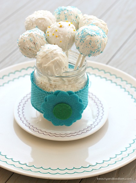 Simple cake pops are always perfect for a party.