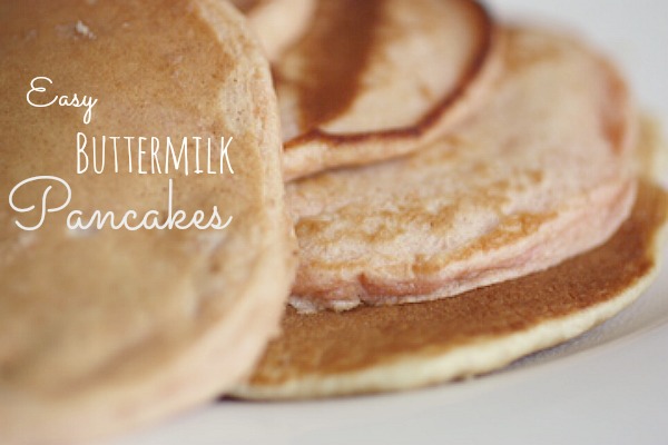 Easy Buttermilk Pancakes from Scratch