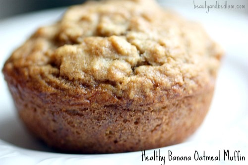 Healthy, Banana Oatmeal Muffins