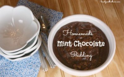 Homemade Mint Chocolate Pudding