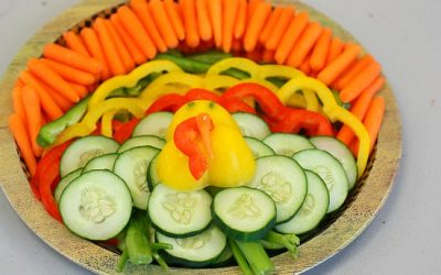 Easy Veggie Tray – (Adorable Turkey)