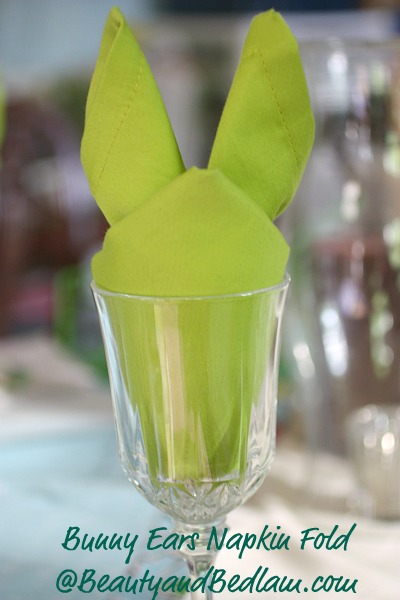Fun and Festive Bunny Napkin Fold