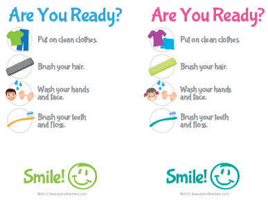 Printable Kids’ Bathroom Checklist  – Hygiene Checklist for the Kids