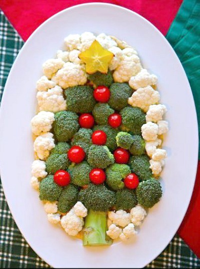  love all these fun Christmas Tree Cheese and Veggie Platter idea 