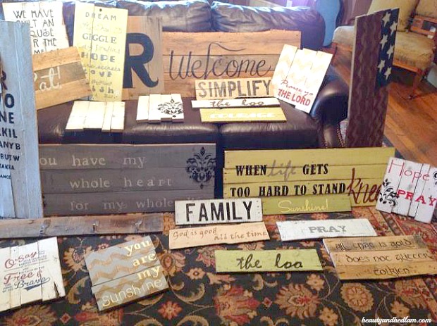 Easy Do It Yourself Wood Pallet Signs
