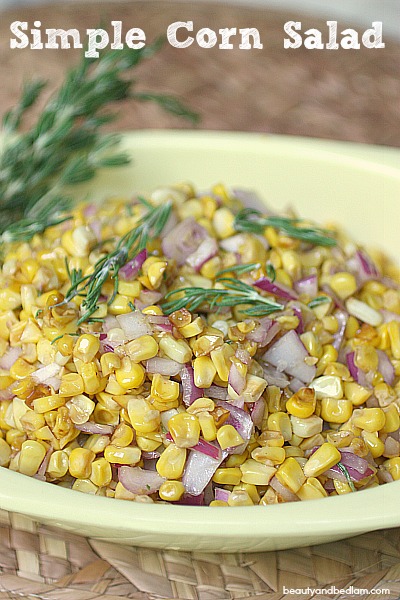 Simple 5 Minute Corn Salad