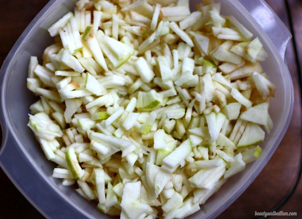 Keep diced apples on hand for any number of recipes