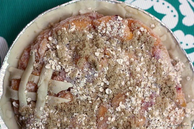 Fresh Peach Pie for the freezer. So easy and delicious