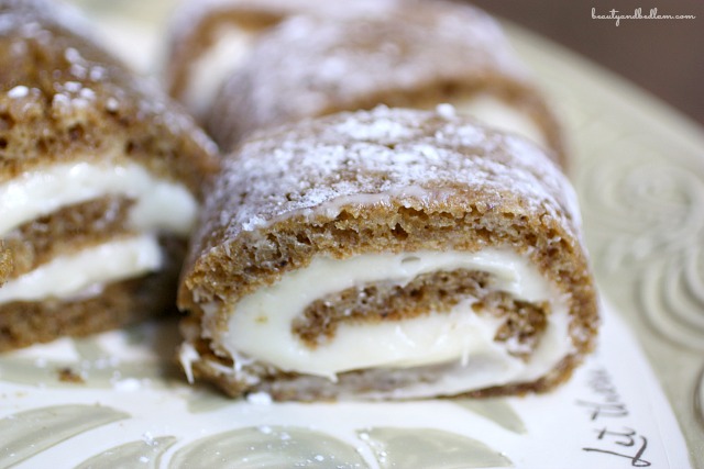 This Delicious Pumpkin Roll treat just screams comfort food at its finest.