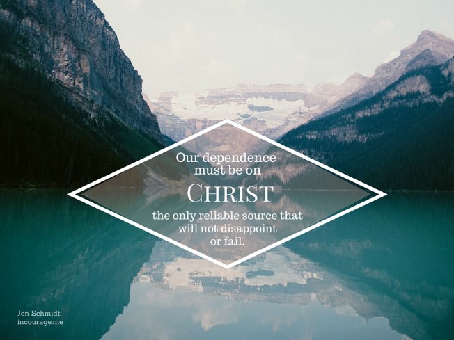 Dependence on Christ