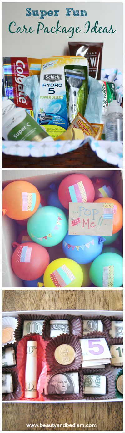 I just love these super fun and creative care package ideas. Make someone's day