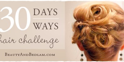 Side Pony Tail Twist (& a hint of frugal fashion)